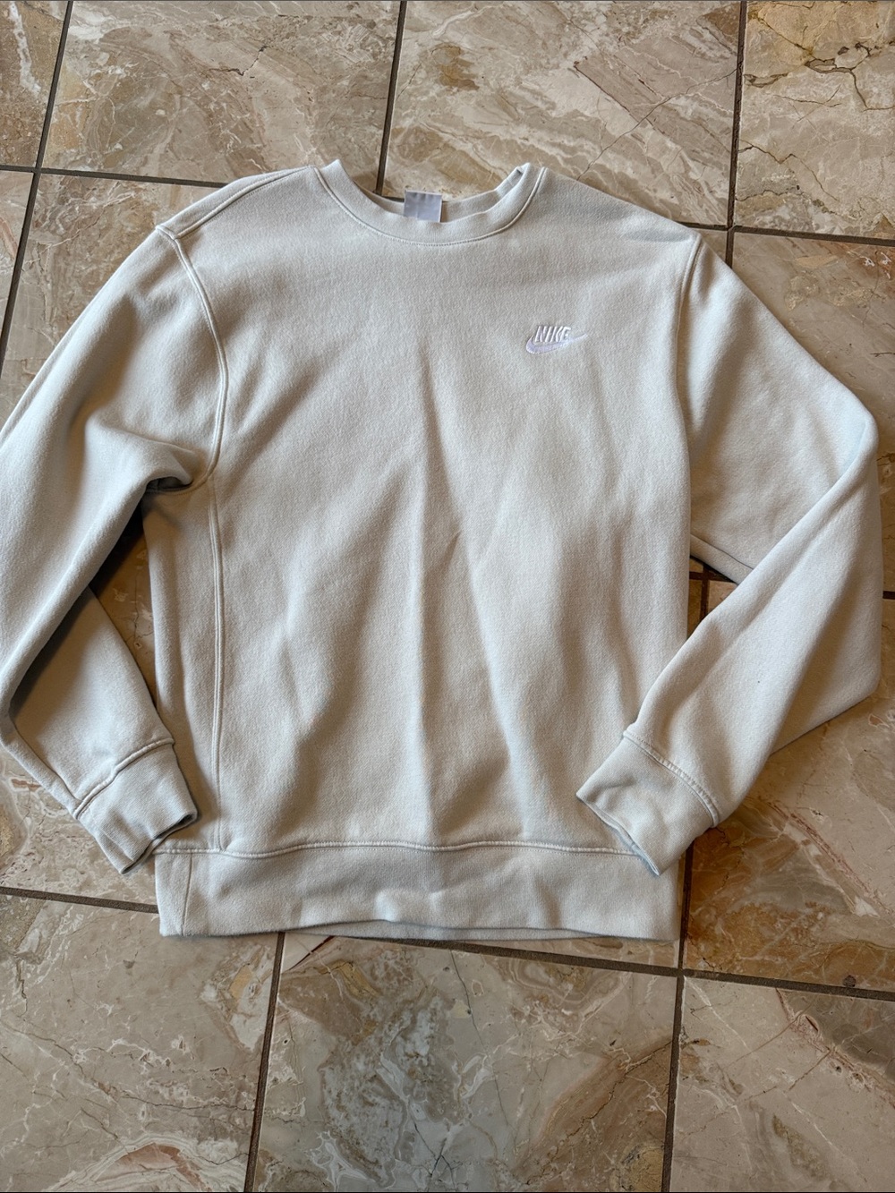 Nike Crewneck Sweatshirt in Light Cream